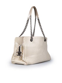 Chanel 2016 Ecru Calfskin Korean Garden Tote