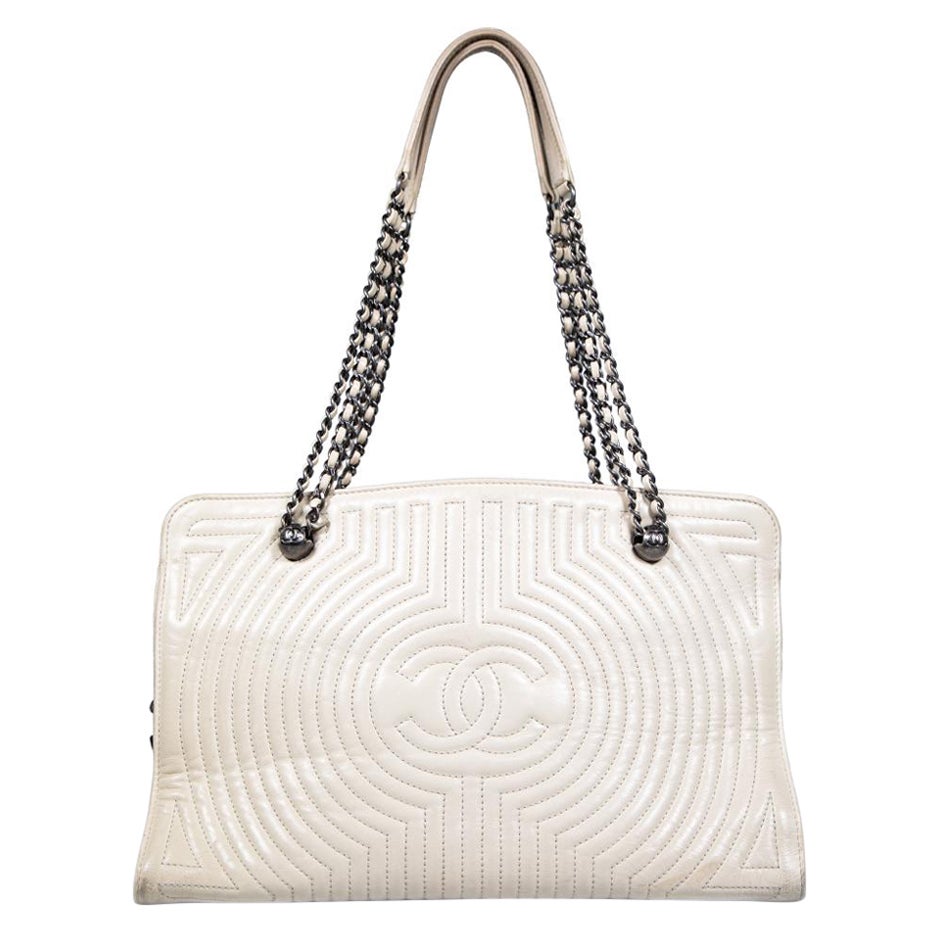 Chanel 2016 Ecru Calfskin Korean Garden Tote