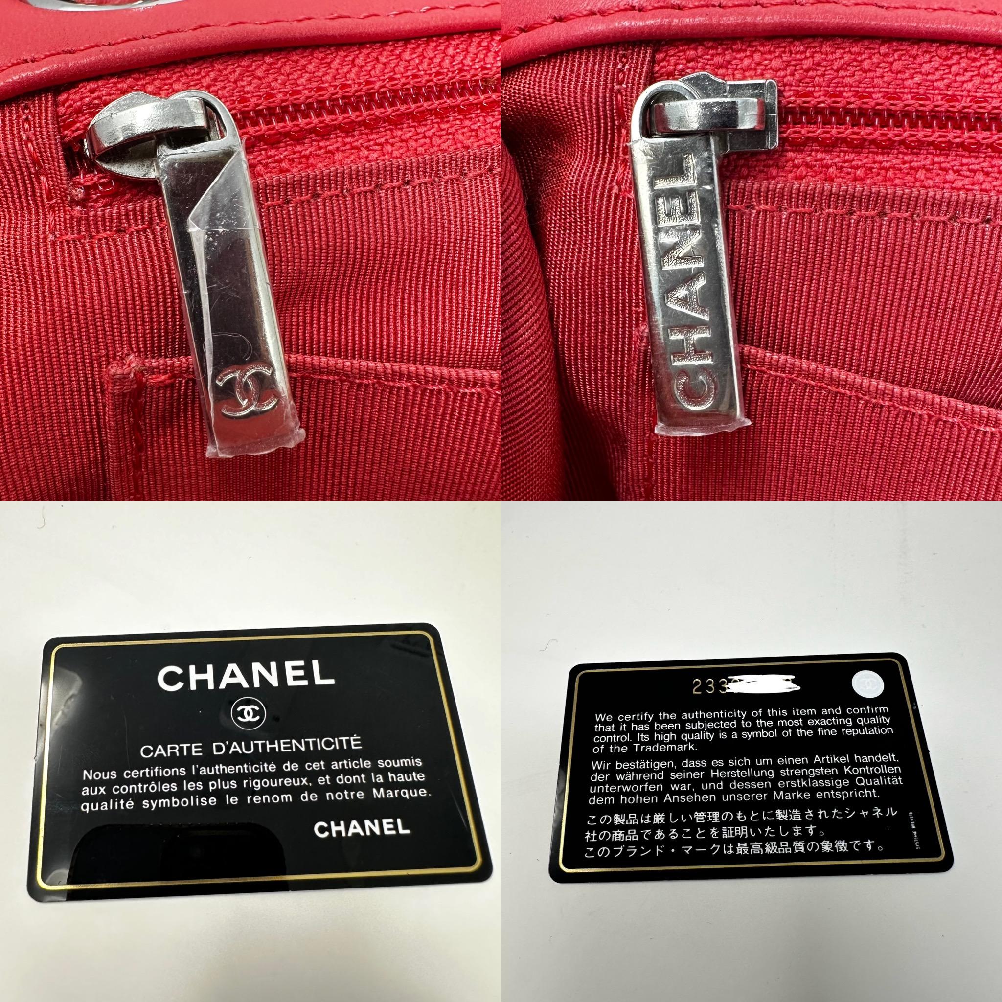 CHANEL 2016 Jumbo Pink Patchwork Tweed & Leather Classic Flap Bag For Sale 7