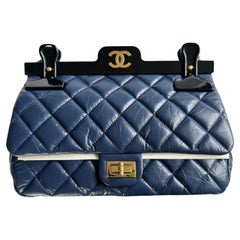 Chanel 2016 Limited Editiion 2.55 Reissue Seltene Aufhänger Marineblau Classic Flap Tasche