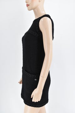 Chanel 2016 Ribbon Embellished Mini Dress Little Black Dress 36