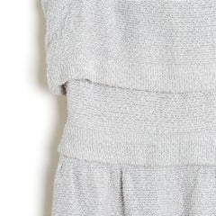 Chanel 2016 Robe FR34 Paris Seoul Light Grey Tweed mini dress UK6 US4