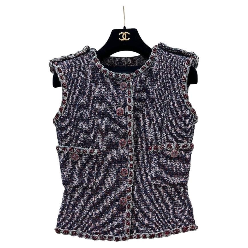 Chanel 2016 Spring Tweed Vest - Size 36
