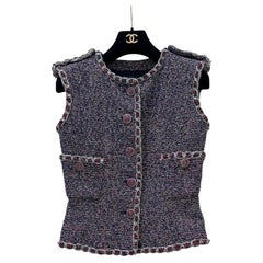 Chanel 2016 Spring Tweed Vest - Size 36