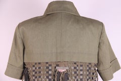 Chanel 2017 17С cruise Cuba Fringed Short Sleeve Jacket Green