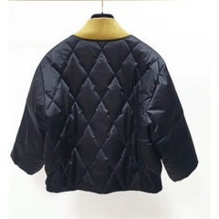Chanel 2017-2018 Black Nylon Down Jacket - Size 38