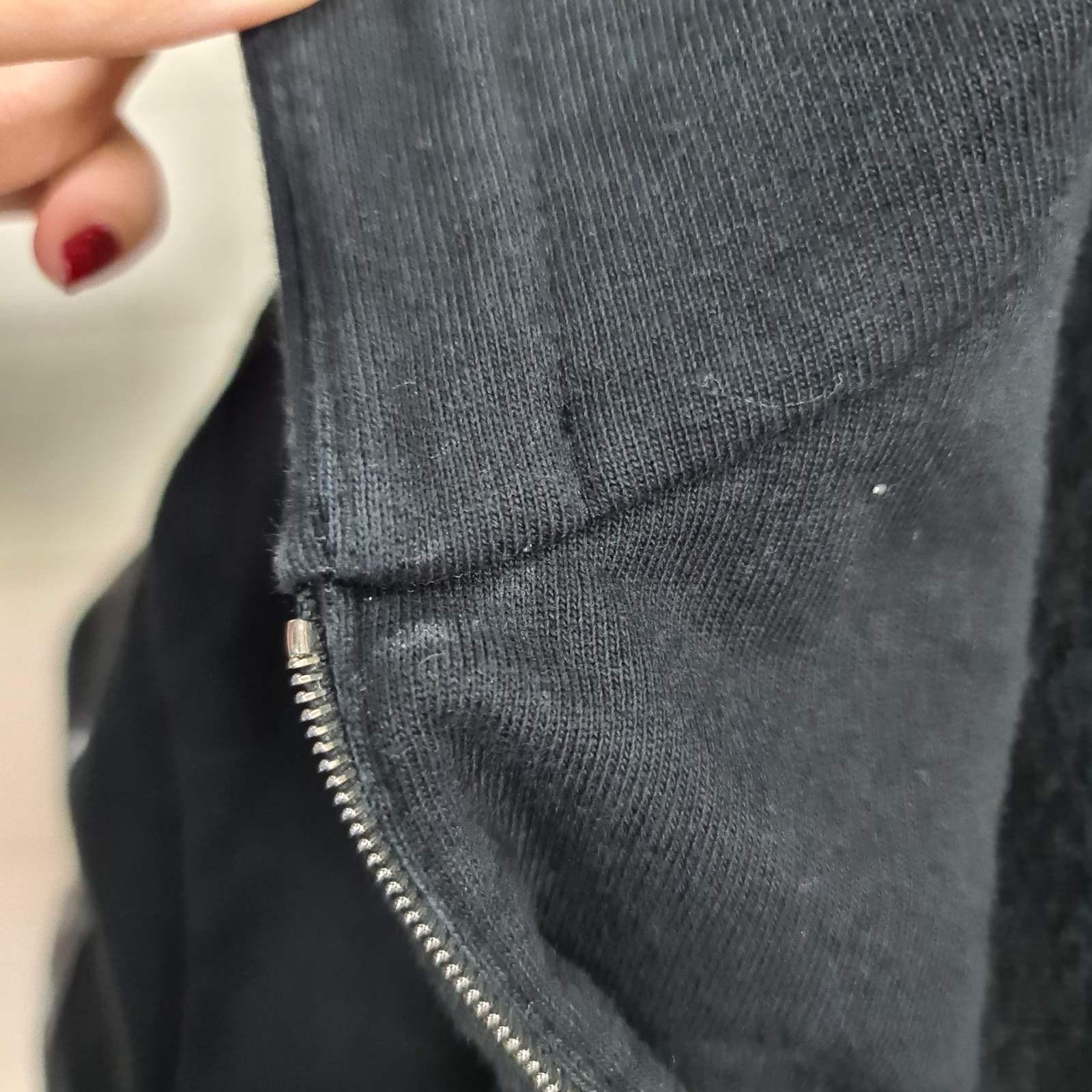 Chanel 2017 Astronaut Zip-Up Jacke aus schwarzer Baumwolle mit Kapuze im Angebot 6