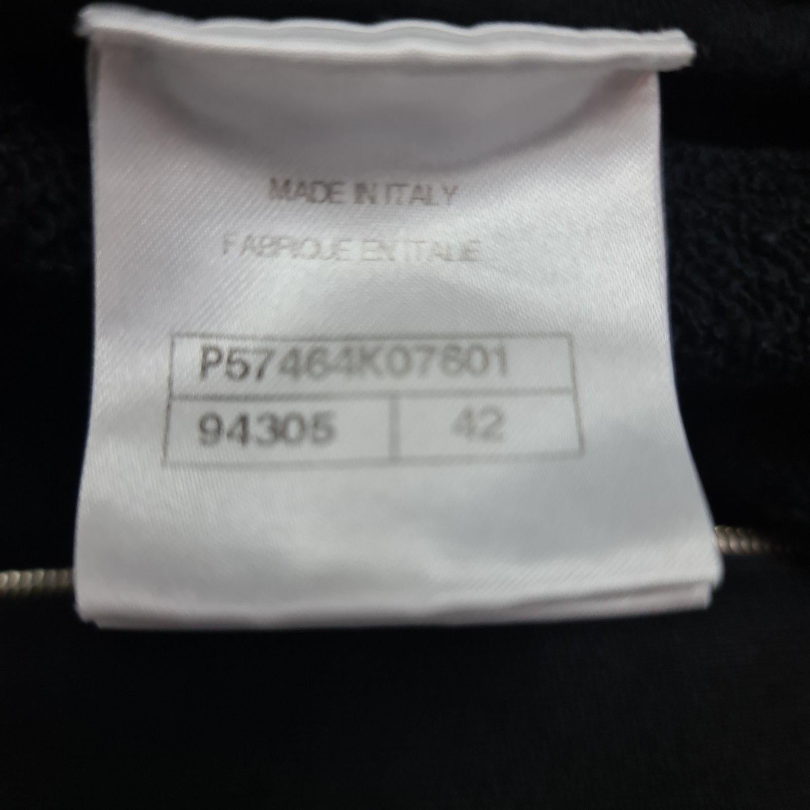 Chanel 2017 Astronaut Zip-Up Jacke aus schwarzer Baumwolle mit Kapuze im Angebot 3