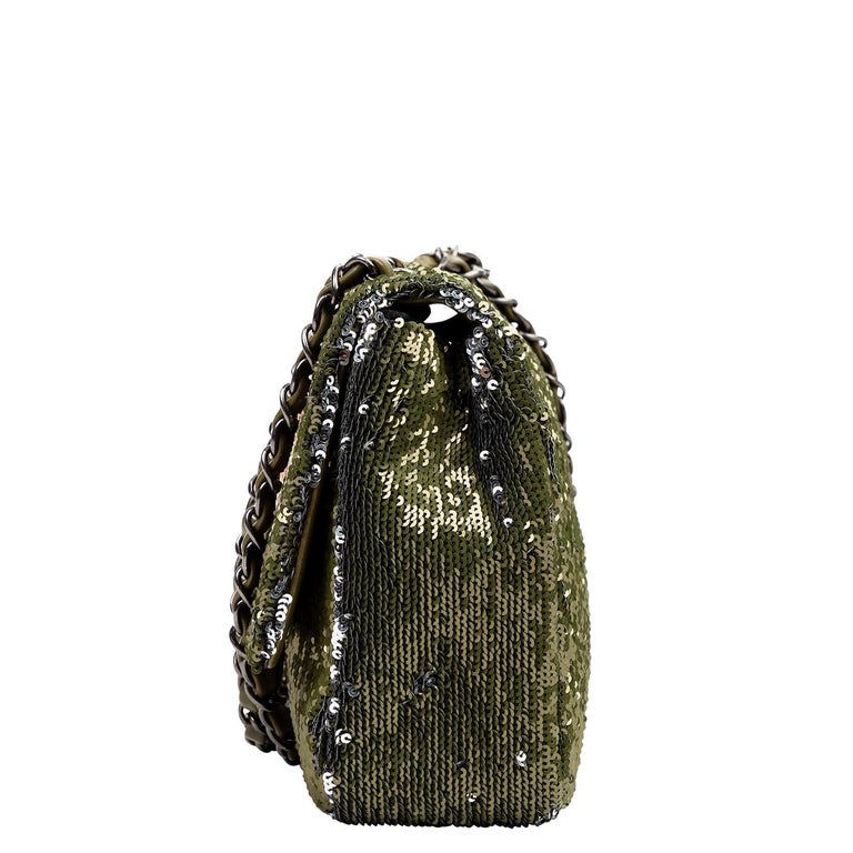 Chanel 2017 Cruise Collection Green Coco Cuba Flap Bag For Sale at 1stDibs