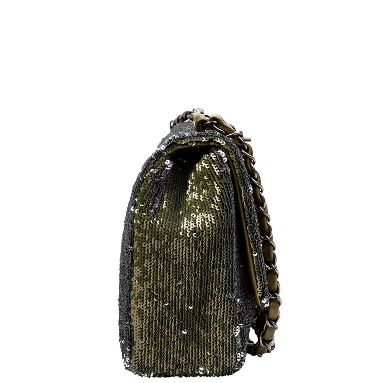 Chanel 2017 Cruise Collection Green Coco Cuba Flap Bag For Sale at 1stDibs