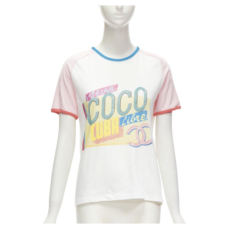 Chanel New Cuba Libre CC Logo T shirt Multiple colors Cotton ref