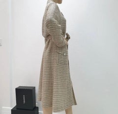 Chanel 2017 Cuba Belted Tweed Coat