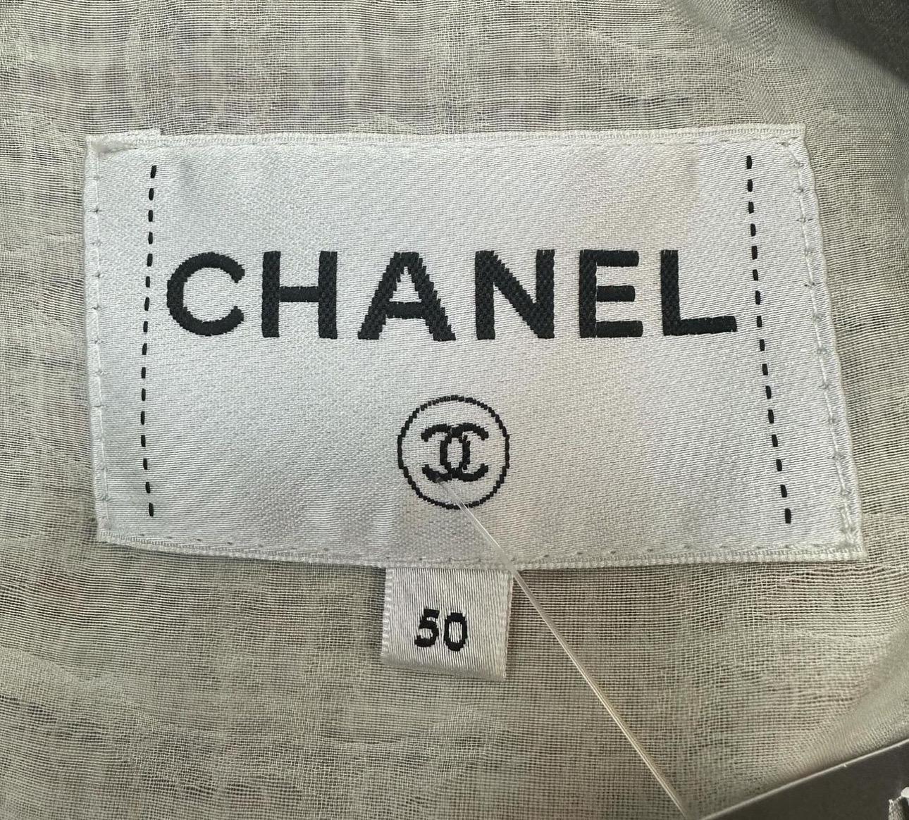 Women's Chanel 2017 Cuba Belted Tweed Coat