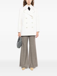 Chanel 2017: cappotto da marinaio in lana e cashmere color ecru