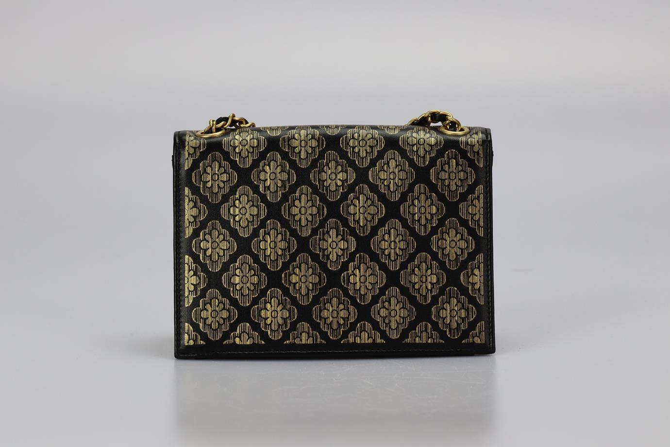 De las mujeres Chanel 2017 Bolso de piel con estampado floral