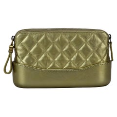Chanel 2017 Gabrielle Clutch With Chain Quilted Leather Shoulder Bag