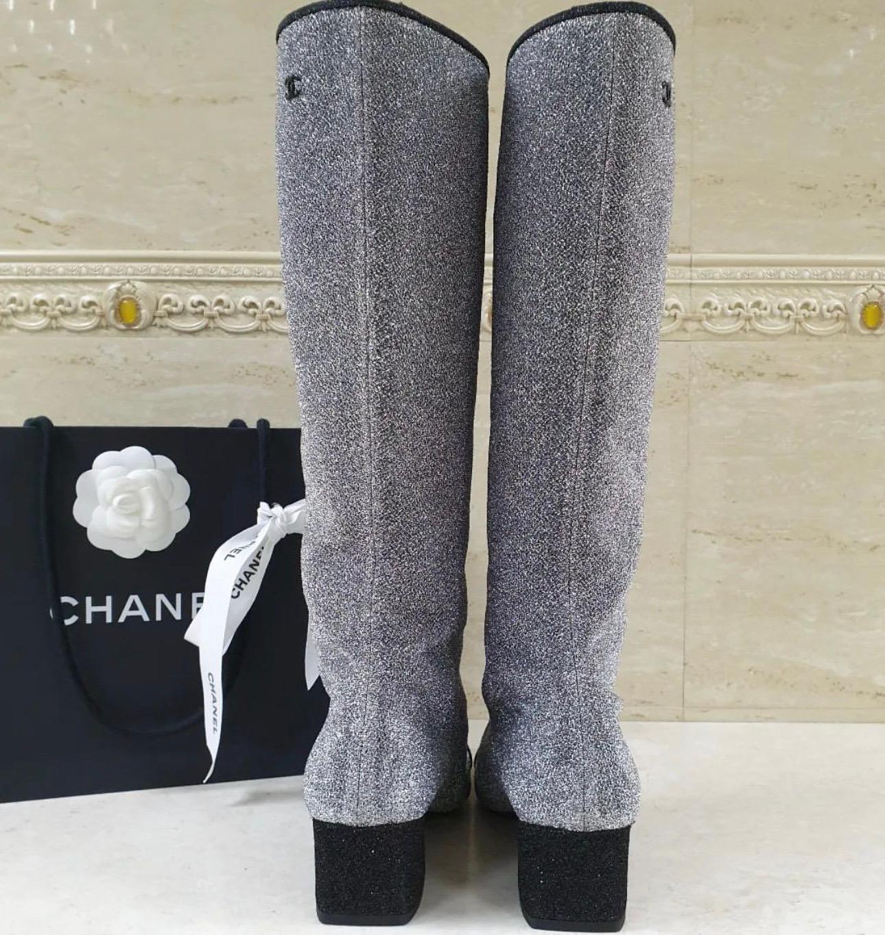 Women's or Men's Chanel 2017 Glitter Milky Way Boots