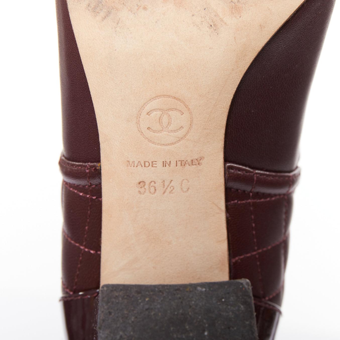 CHANEL 2017 Karl Lagerfeld Leder Goldkette Diamant gesteppte Stiefel EU36.5 im Angebot 4