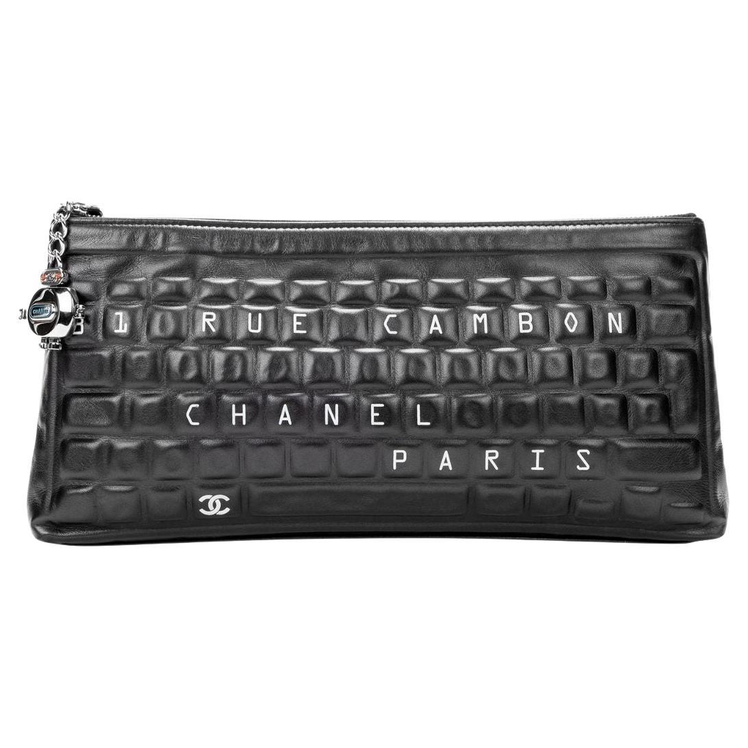 Chanel 2017 Limited Edition Metiers de Arts Keyboard Clutch For Sale