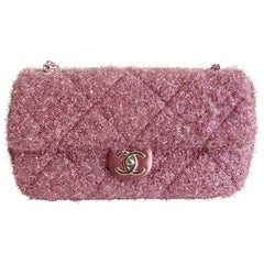 Chanel 2017 Medium Pluto Glitter Single Flap