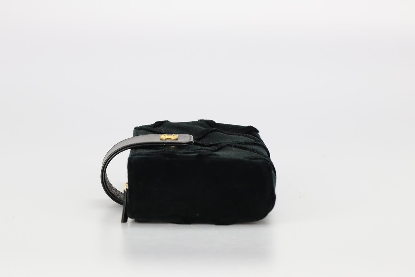 Chanel - Grand sac porté épaule en velours avec porte-phone, 2017 1