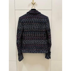 Chanel 2017 Pre-Spring Multicolor Tweed Jacket FR 34 with Lion Buttons