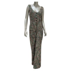Chanel 2017 Timeless Tweed Jumpsuit FR 38