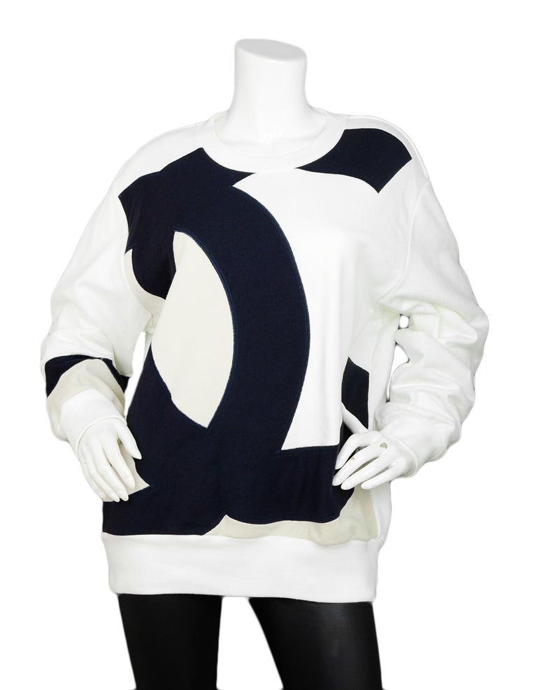 Chanel logo-print cotton sweatshirt #L – AMORE Vintage Tokyo