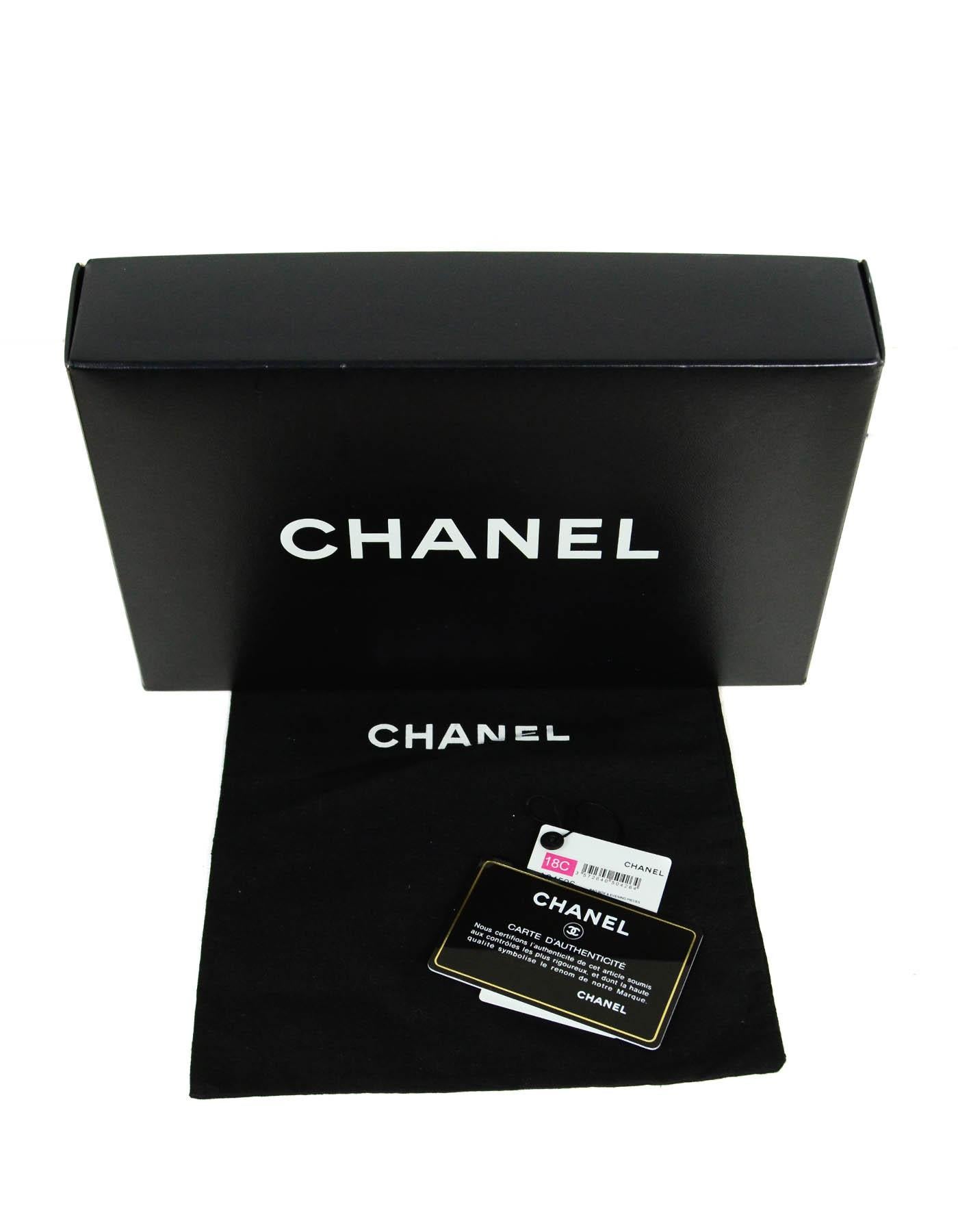 Chanel 2018 Black Pleated Chain Around Clutch Bag w/ Crossbody Strap rt. $5, 000 2