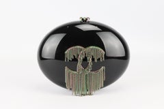 Chanel 2018 Cc Detailed Chain Embellished Acrylic Shoulder Bag