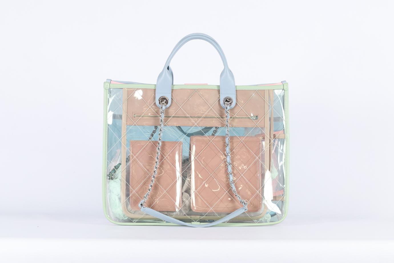 Women's Chanel 2018 Coco Splash Quilted Perspex And Leather Tote Bag