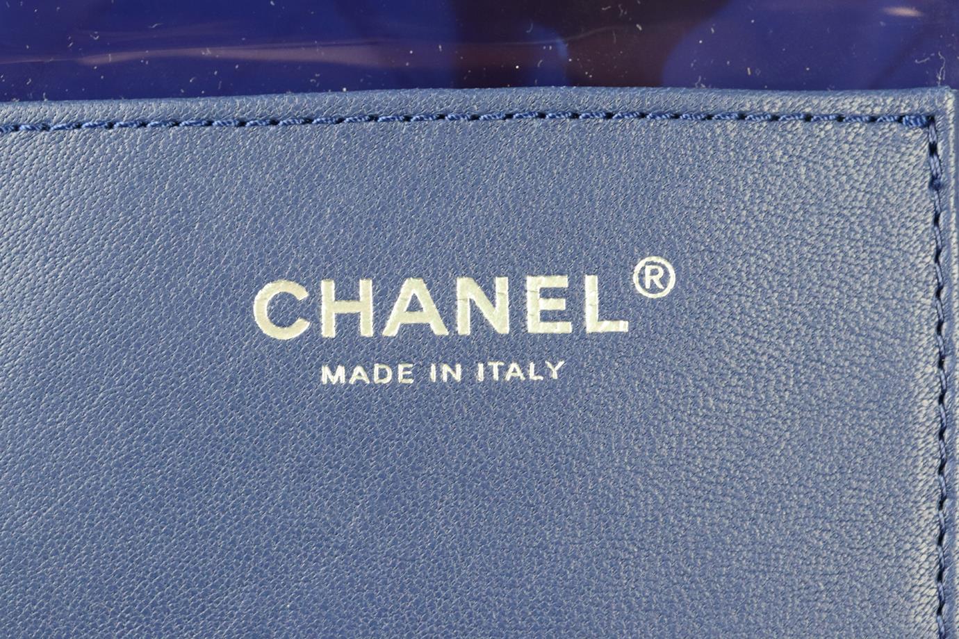 Chanel 2018 Coco Splash Tragetasche aus gestepptem Perspex und Leder im Angebot 3