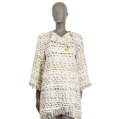 CHANEL 2018 cream  Cruise Collection Coat Jacket 36 XS