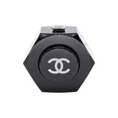 Chanel 2018 Fall/Winter Runway Black Plexiglass Hexnut Minaudiere Bag