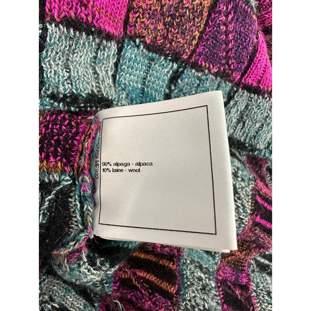 Chanel 2018 Paris-Hamburg Bleu Pull à col roulé rayé Sz.38 Pour femmes en vente