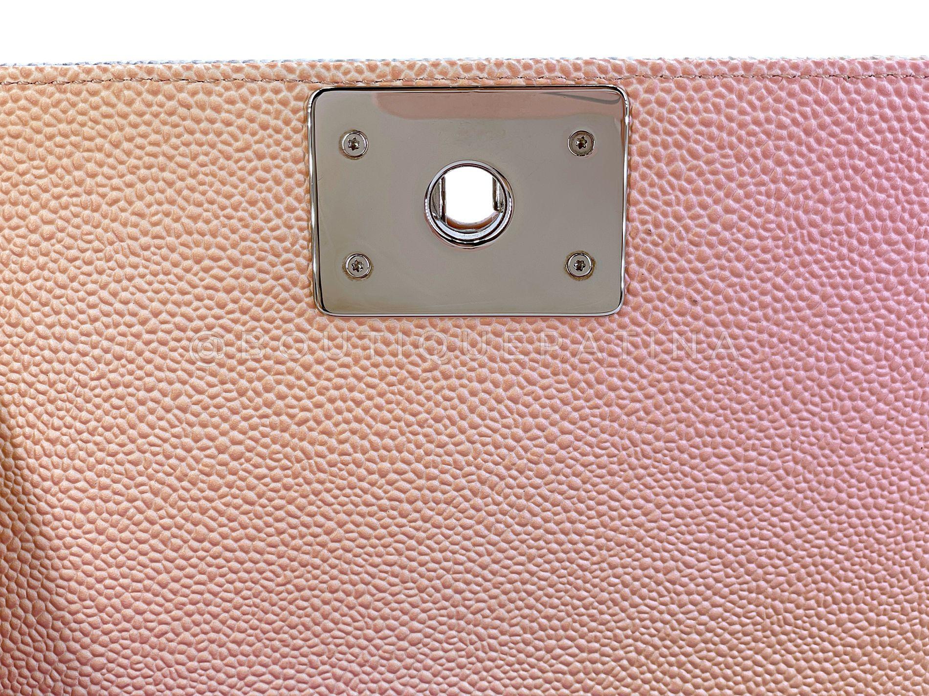 Chanel 2018 Pastel Rainbow Caviar Small Boy Flap Bag SHW 68414 8