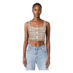 Chanel 2018 Pre-Spring Collection Tweed Top Size S