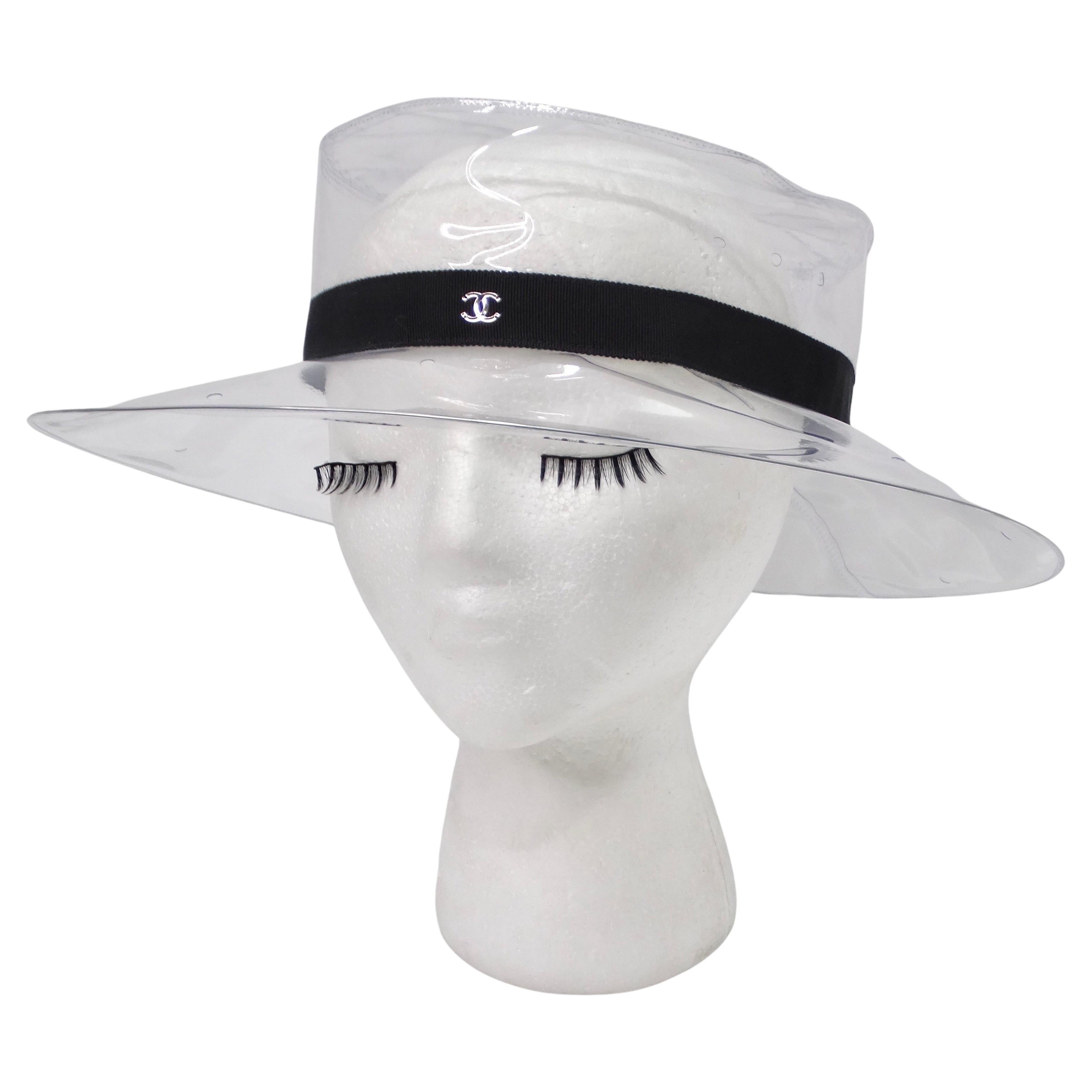Chanel Sun Hat - 13 For Sale on 1stDibs  chanel sunhat, chanel wide brim  hat, sun hat chanel