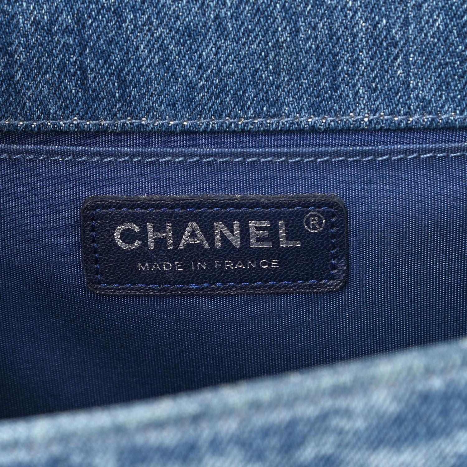 Chanel 2018 Rare Denim Medium Classic Boy Flap Pastel Mint Purple Pink Tweed Bag For Sale 2