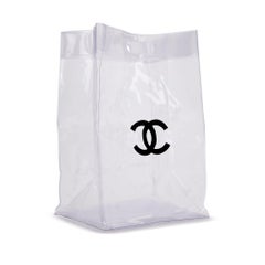 Chanel 2018 Bolsa de plástico transparente CC Tote Bag