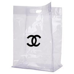 Chanel 2018 Transparent Clear Plastic CC Tote Bag