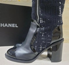 Chanel 2018 Tweed Boots