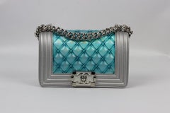 Chanel 2018 Water Boy Small Quilted Pvc And Leather Shoulder Bag