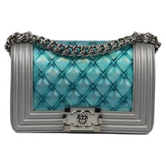 Chanel 2018 Water Boy Small Quilted Pvc And Leather Shoulder Bag