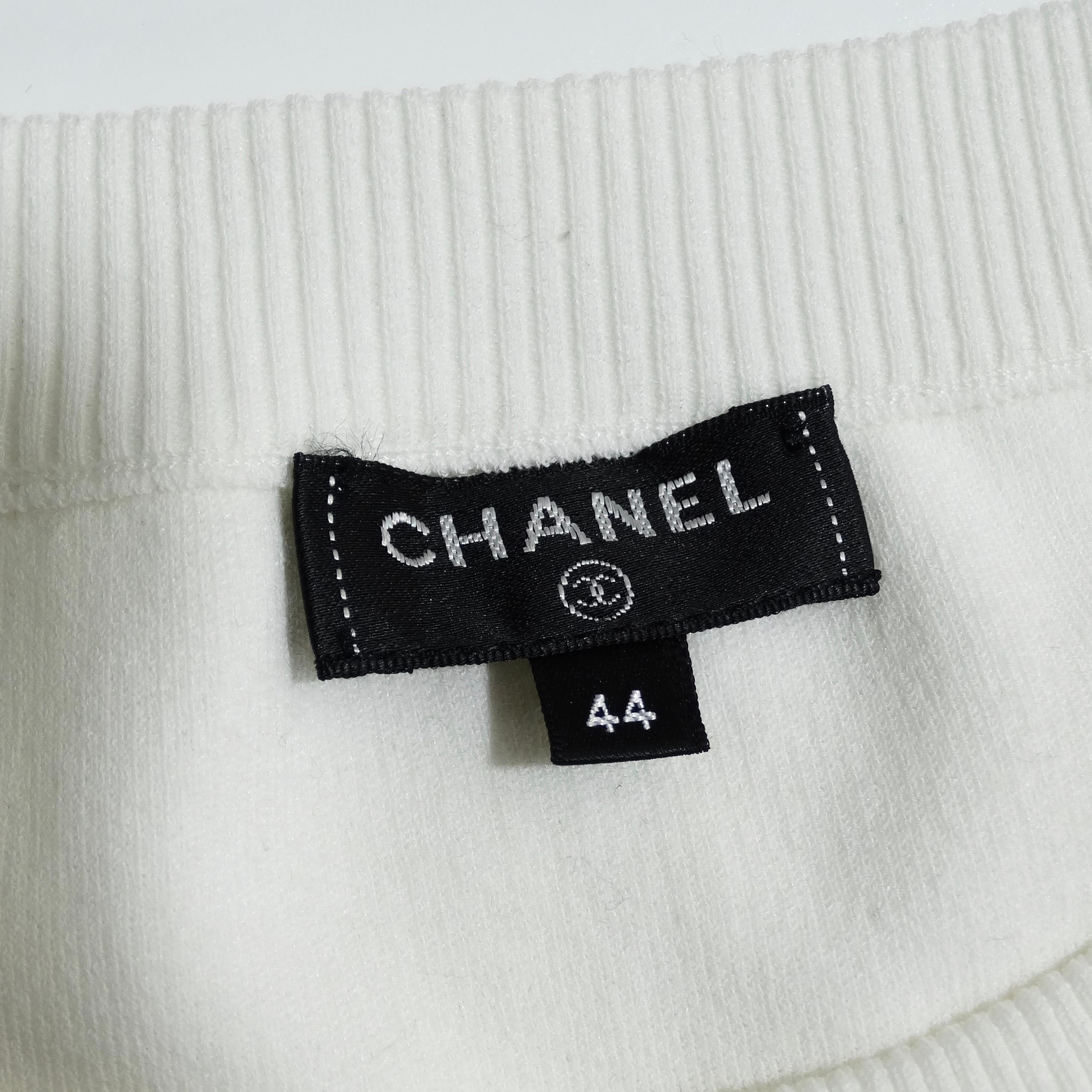 Robe en coton ornée de gouttes d'eau Chanel 2018 en vente 7