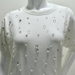 Chanel 2018 Water Drop Embellished Cotton Dress