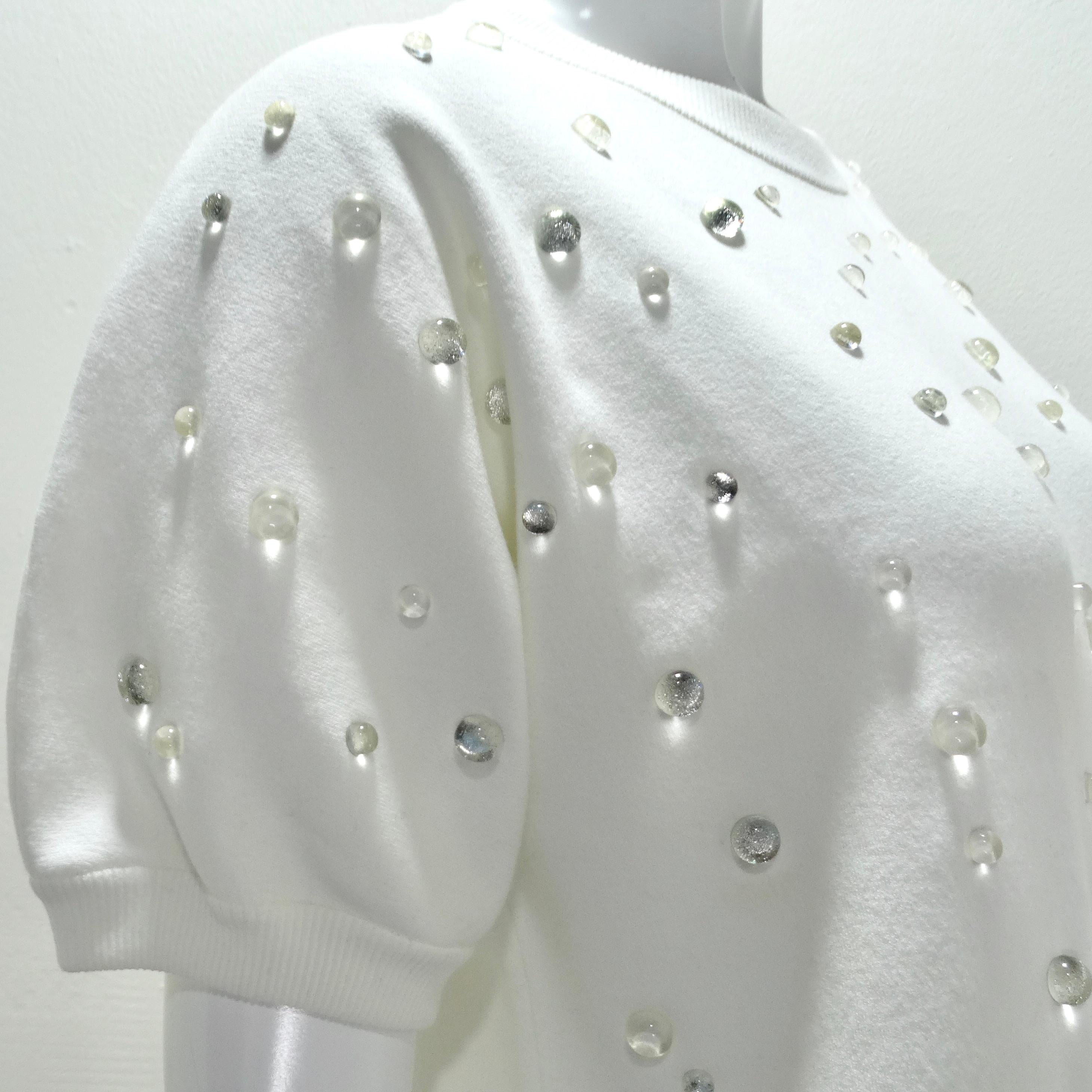 Robe en coton ornée de gouttes d'eau Chanel 2018 en vente 1