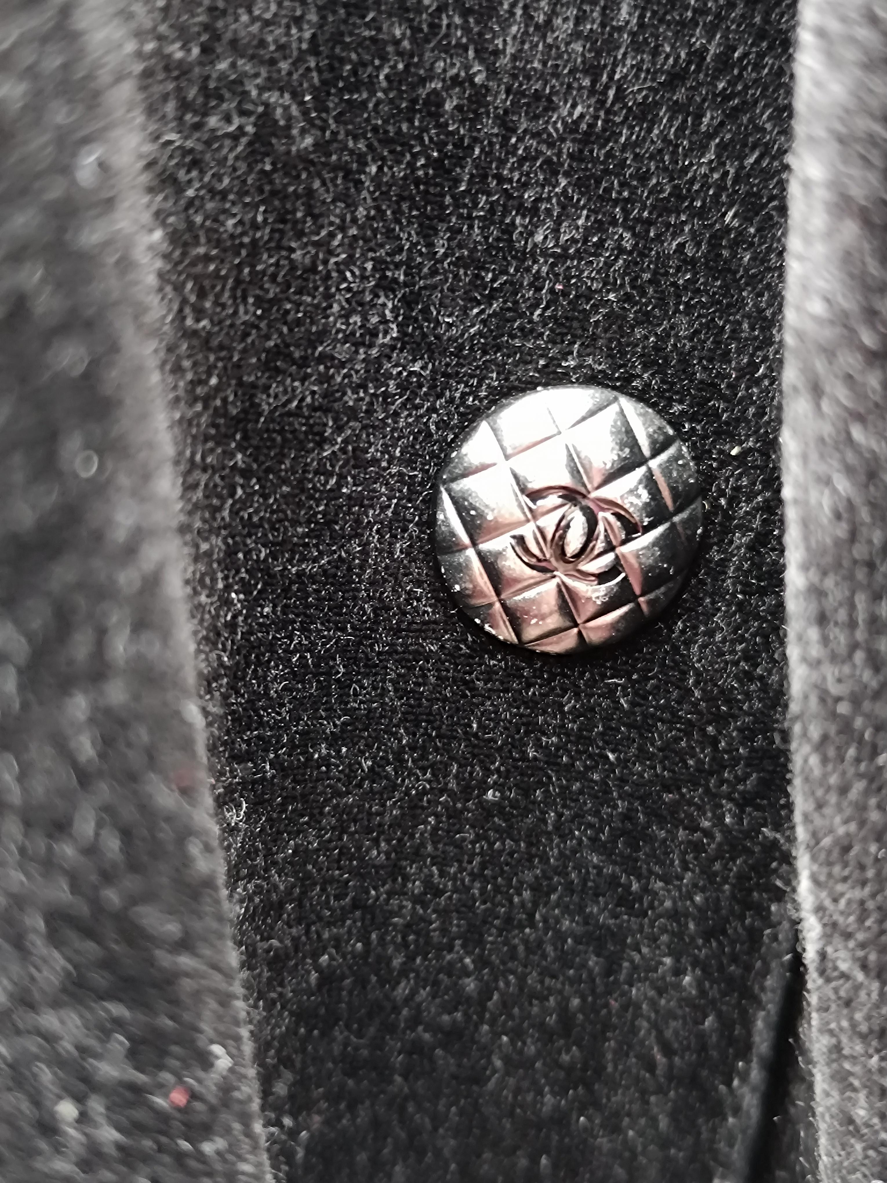 Chanel 2018 Chaqueta bomber con cremallera para mujer Deportiva chic de terciopelo en venta 7