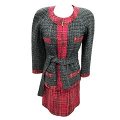 Chanel 2018B 3-piece Dress with Jacket and Belt New