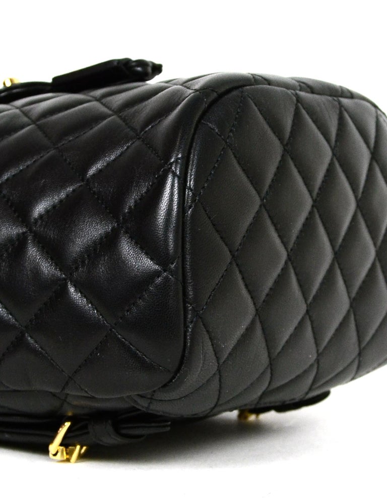 Chanel 2019 Black Calfskin Leather Quilted Mini Urban ...